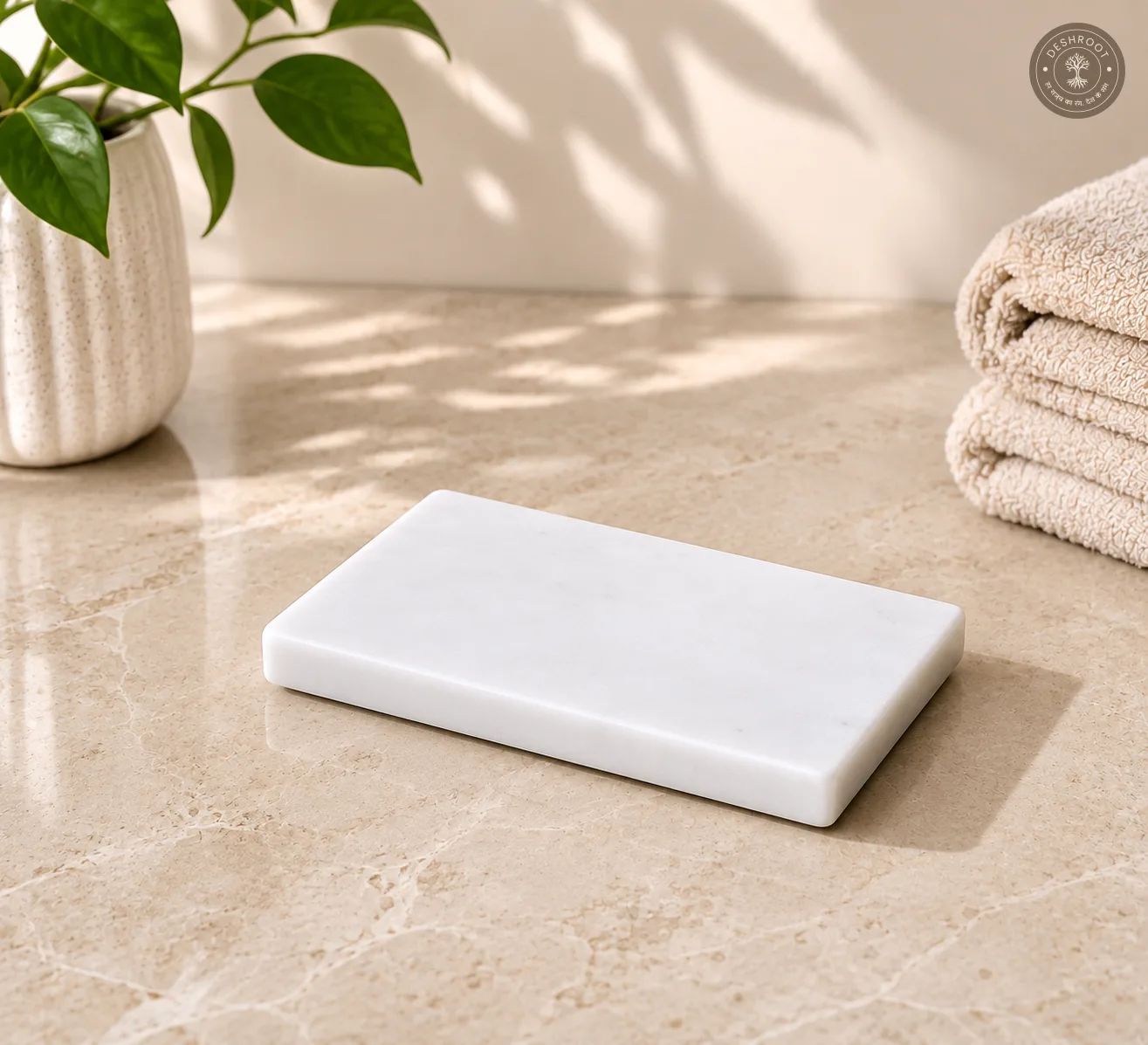 Premium Makrana Marble Rectangular Soap Dish