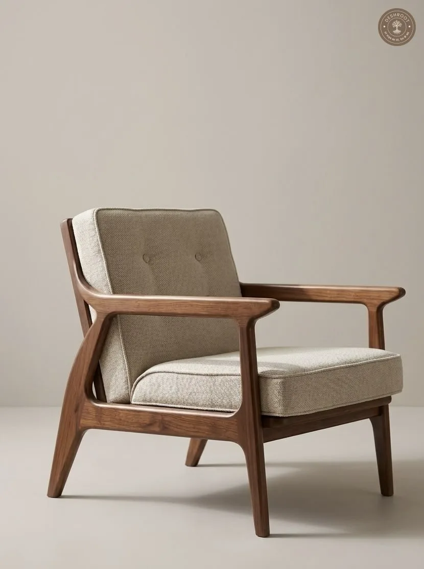 Verity Sculptural Frame Lounge Chair