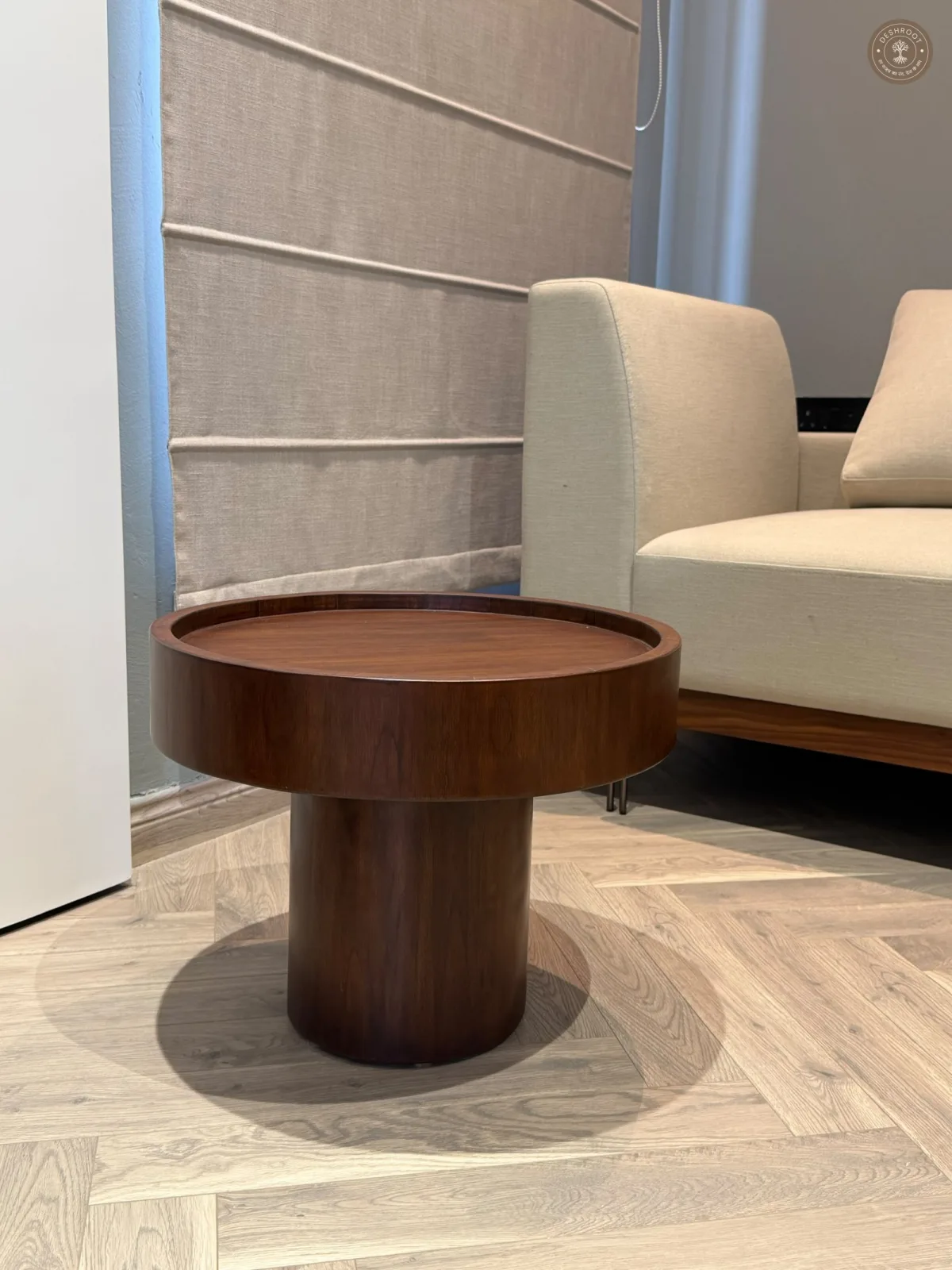 Modern Walnut Hub Table