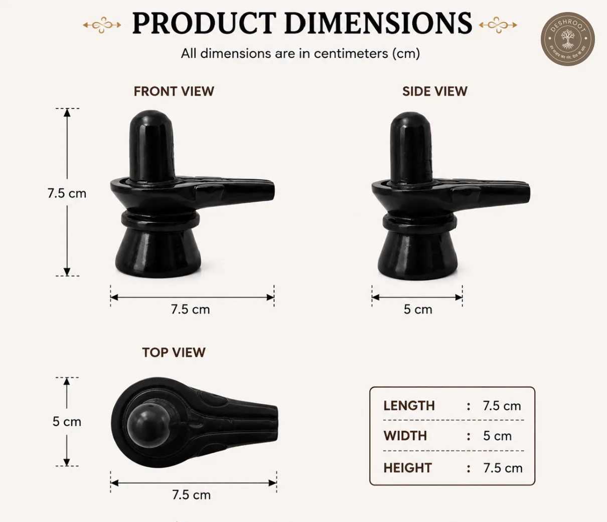 Handcrafted Black Marble Shiva Lingam with Yoni Base