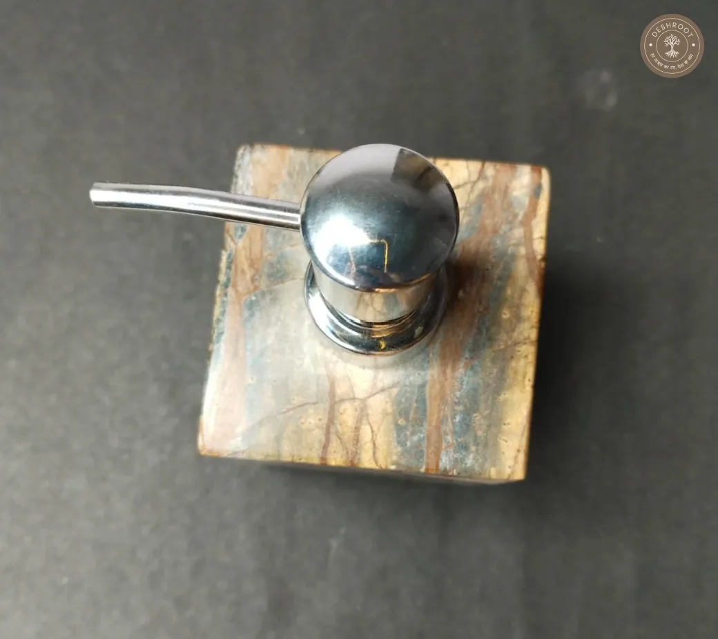Premium Brown Marble Soap Dispenser