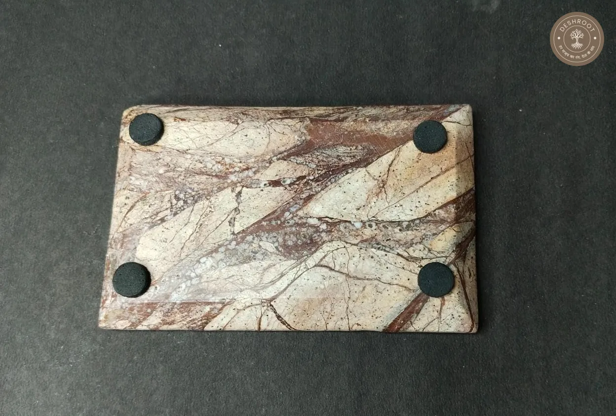 Natural Makrana Marble Stoneware Soap Dish Bathing Accessories Holder