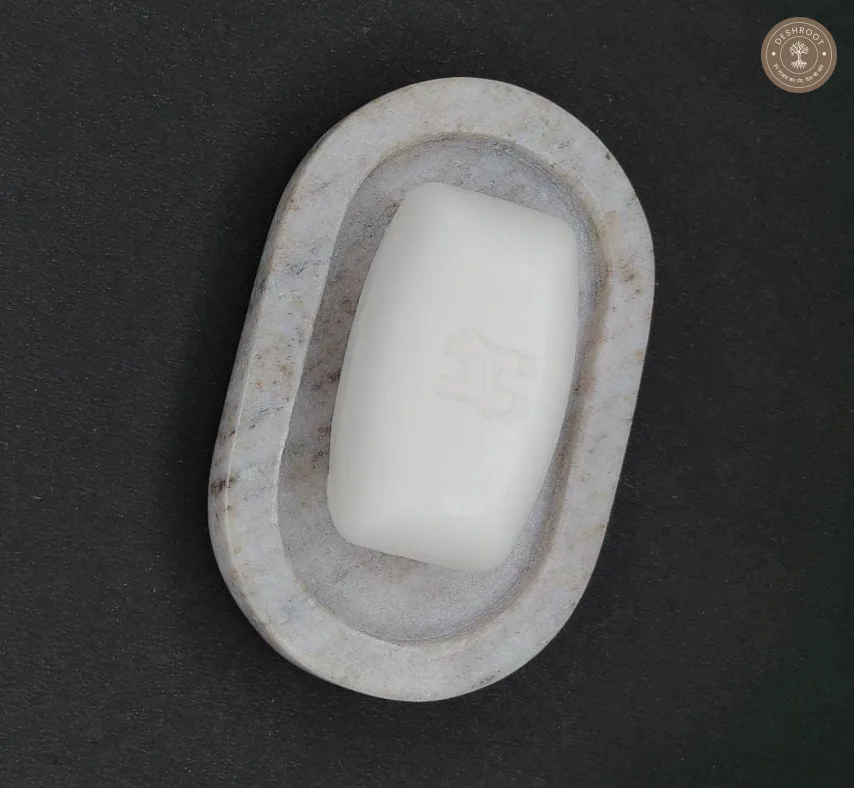 Premium Makrana Marble Oval Soap Dish
