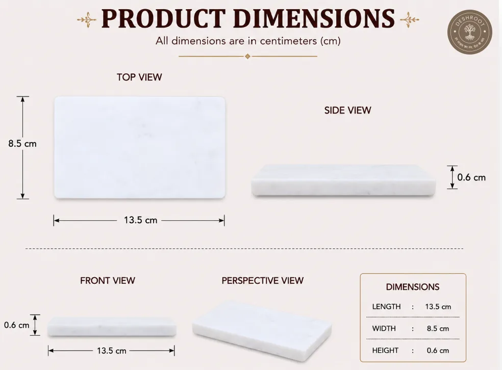 Premium Makrana Marble Rectangular Soap Dish