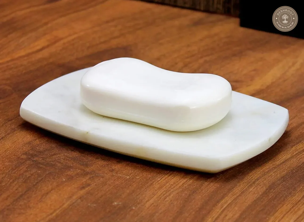 Premium Makrana Marble Curved Soap Dish