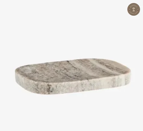 Artisan Agra Marble Craft Natural Marble Soap Dish Tray