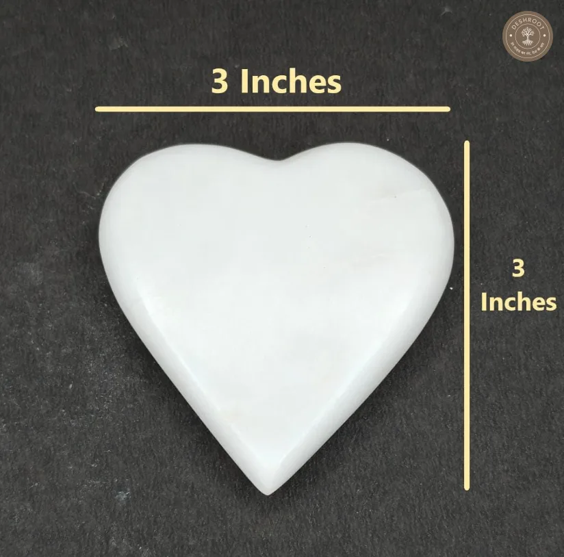 Agra Marble Inlay Saar Marka Marble Heart Paper Weight Set