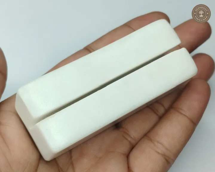 Handcrafted Agra Natural White Marble Business Card Holder