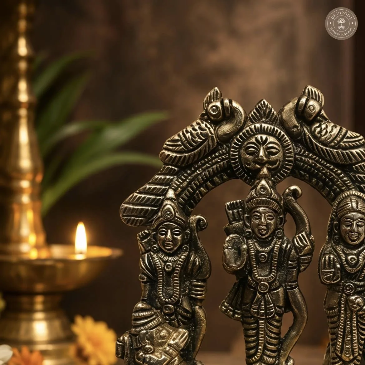 Handcrafted Brass Ram Darbar Idol