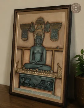 Jain Painting – Serene Tirthankara Acrylic Artwork on Canvas