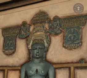 Jain Painting – Serene Tirthankara Acrylic Artwork on Canvas
