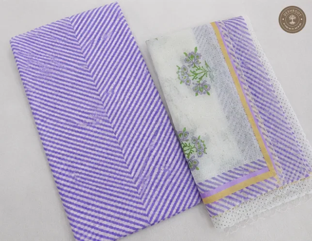 Kota’s Airy Heritage – Leheriya-Inspired Pure Kota Cotton Dress Material
