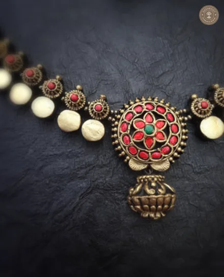 Mithra Terracotta Necklace | Handcrafted Tamil Nadu Terracotta Jewellery