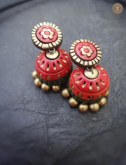Yaazhini Terracotta Necklace | Handcrafted Tamil Nadu Terracotta Jewellery
