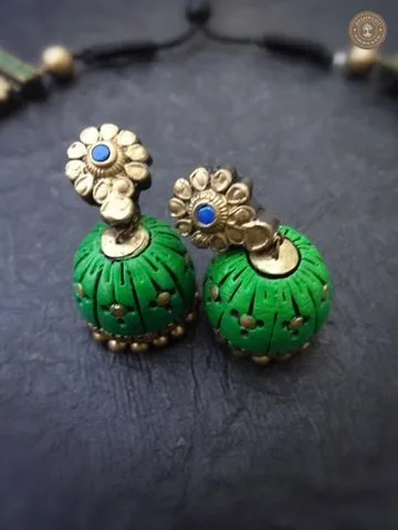 Chemmayi Terracotta Necklace | Handcrafted Tamil Nadu Terracotta Jewellery