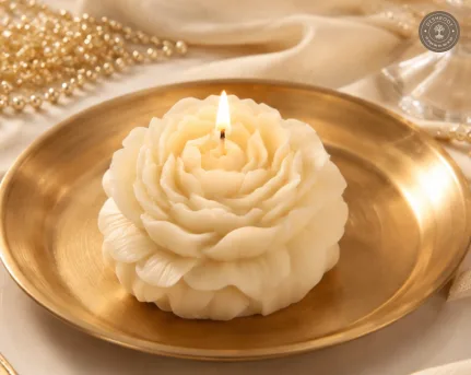 Luxury Peony Charm Candle