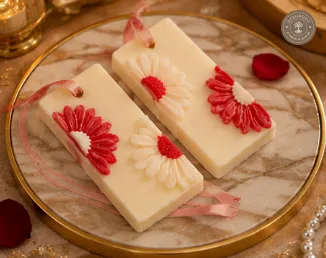 Floral Elegance Wax Tablets (Pack of 2) – Scented Wardrobe Freshener with Daisy Design