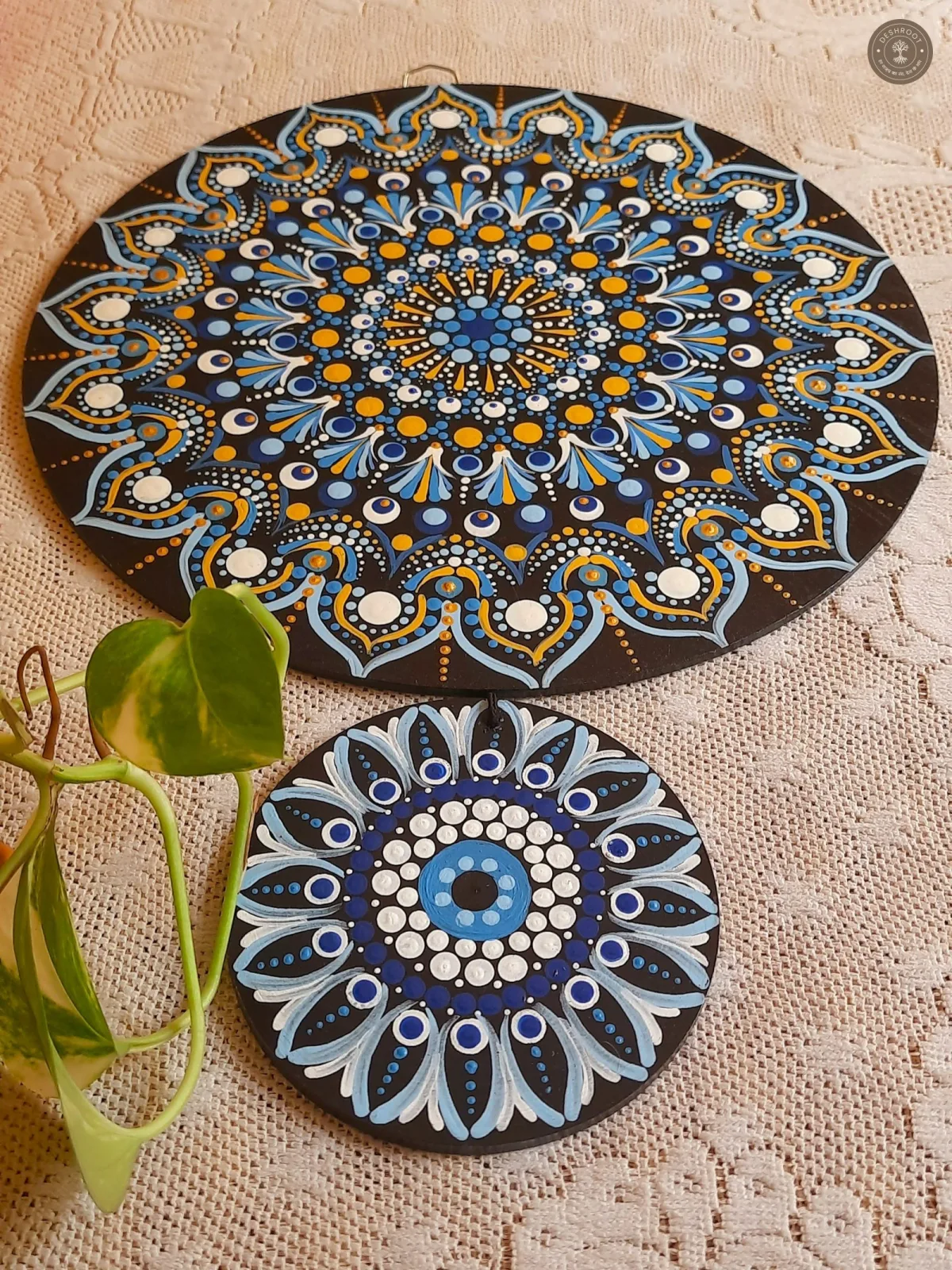 Evil Eye Floral Combo Hanging Ornament