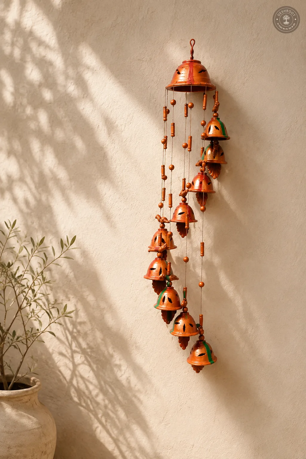 Rajasthani Handcrafted Terracotta Bell Wind Chime