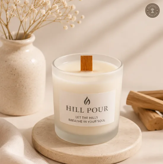 Hill Pour Sandalwood Hand-Poured Soy Wax Candle
