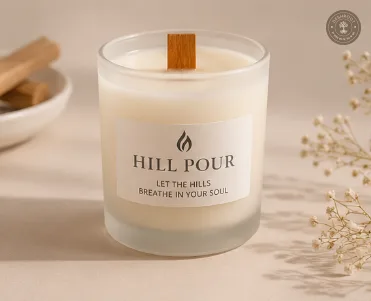 Hill Pour Sandalwood Hand-Poured Soy Wax Candle