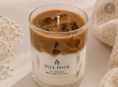 Hill Pour Coffee Latte Soy & Gel Wax Candle