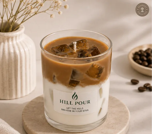 Hill Pour Coffee Latte Soy & Gel Wax Candle