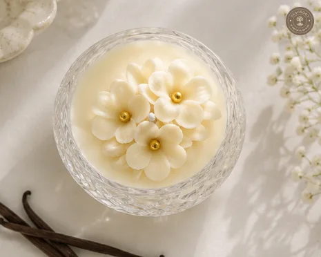 Hill Pour Vanilla Bloom Soy Wax Glass Bowl Candle