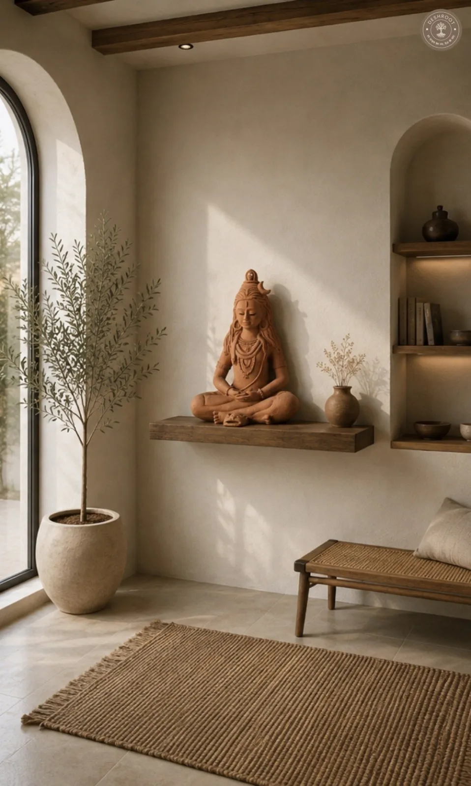 Handcrafted Terracotta Shiva Meditation Idol