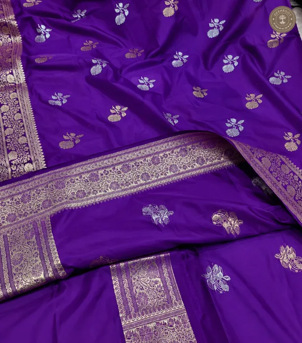Katan silk Butti Banarasi saree