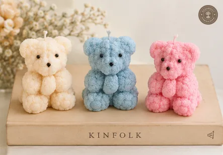 Hill Pour Teddy Bear Soy Wax Candle