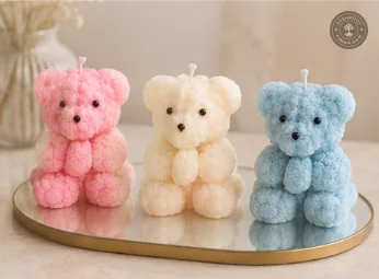 Hill Pour Teddy Bear Soy Wax Candle