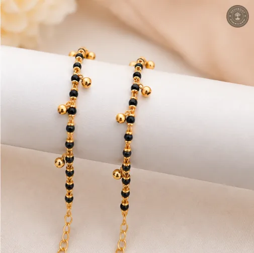 Golden Nazariya Charm Kids Bracelet Pair
