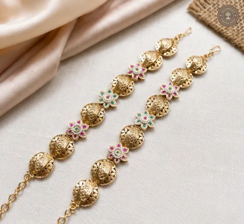 Noor Heritage Filigree Multi-Gemstone Gold-Tone Chains