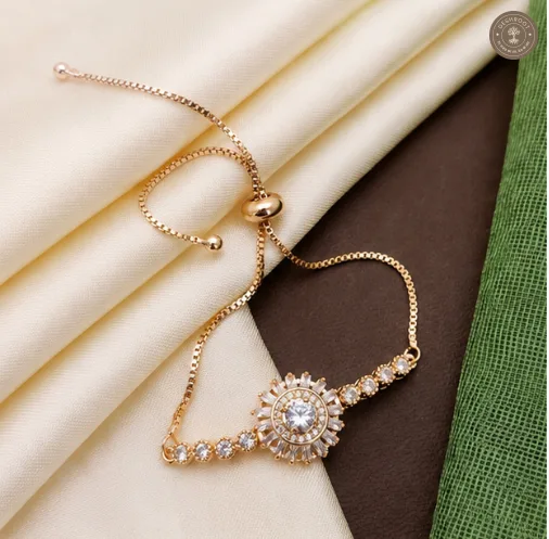 Aurelia Gold Radiance Adjustable AD Bracelet