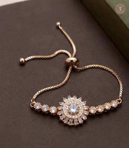 Aurelia Gold Radiance Adjustable AD Bracelet