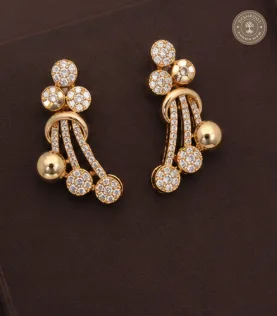 A.D. Stone Gold-Tone Necklace Set with Multi-Strand Pendant & Matching Earrings