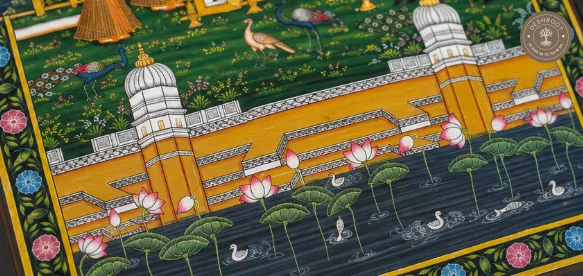 Shrinath Ji Rajbhog Darshan Handpainted Pichwai Painting