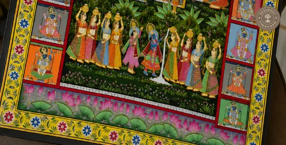 Shrinath Ji Gau Seva Handpainted Pichwai