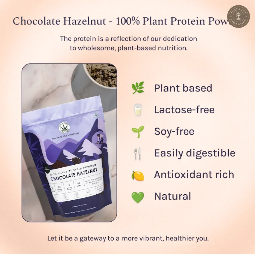 Hemp Protein Powder – Dark Chocolate Hazelnut