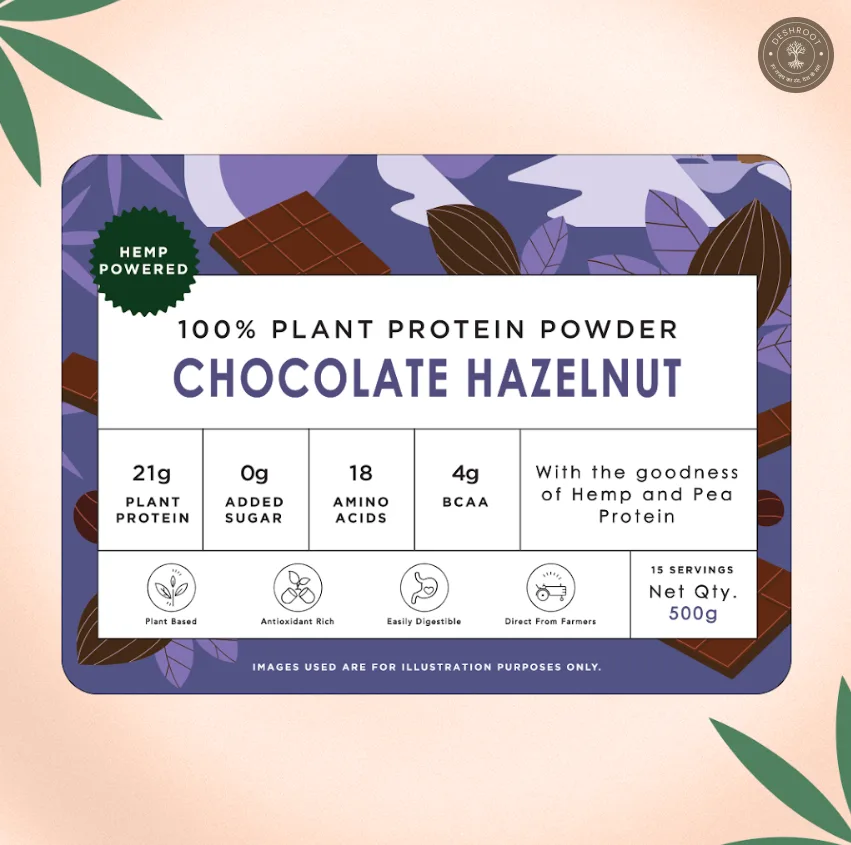 Hemp Protein Powder – Dark Chocolate Hazelnut