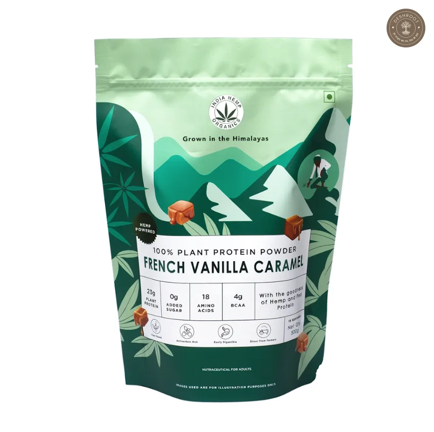 Hemp Protein Powder – French Vanilla Caramel