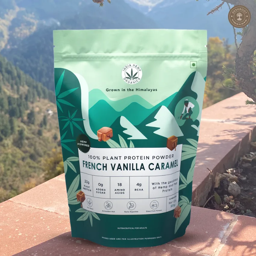 Hemp Protein Powder – French Vanilla Caramel