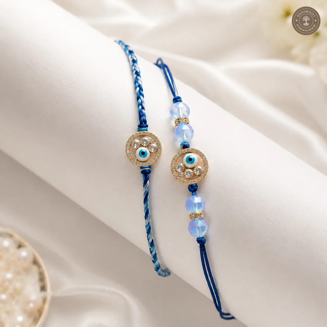 Evil eye rakhi combo