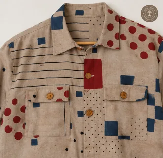 Printed Patchwork Jacket