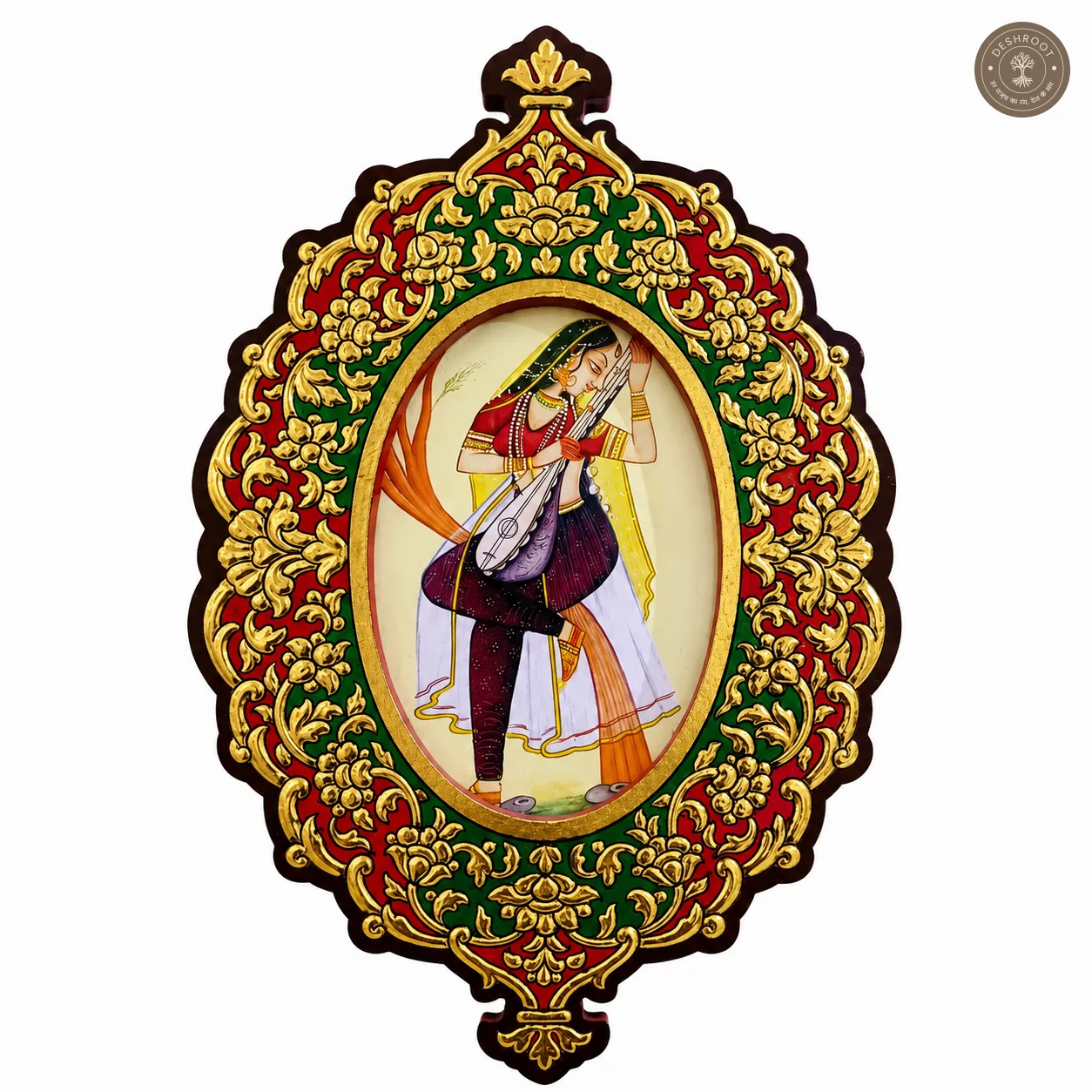 Handmade Usta Golden Art Decorative Frame