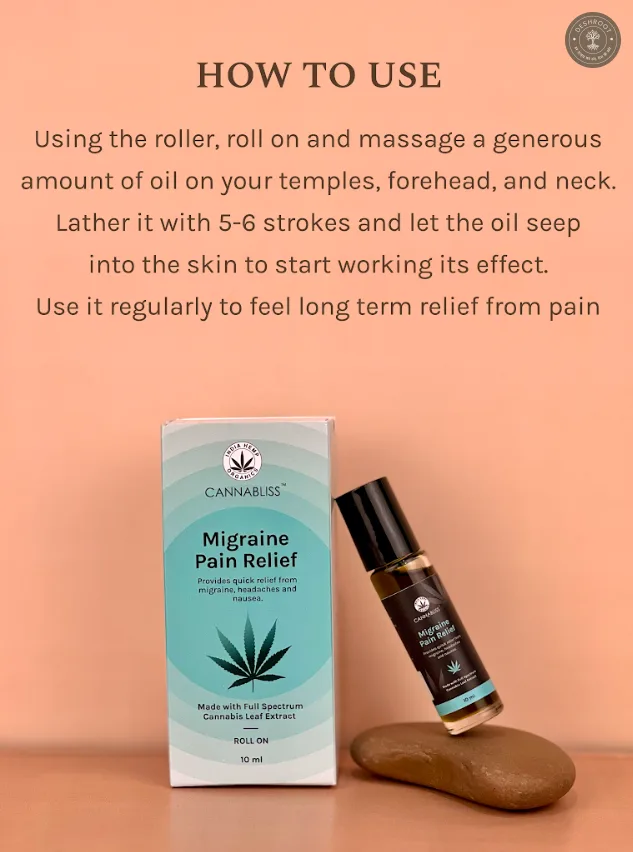 Cannabliss Migraine Pain Relief Roll-On