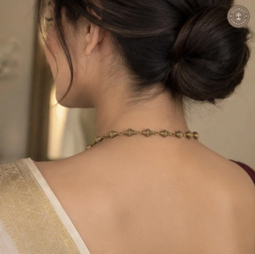 Antique Gold Peacock Kundan Necklace
