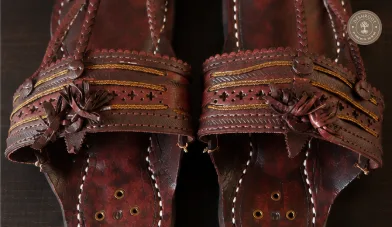 Original Kolhapuri Karkar (Soundwali) Leather Chappal for Men