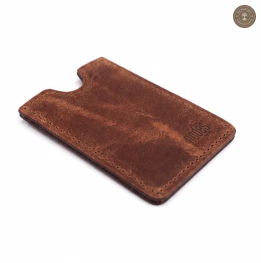 Trustee Vertical Leather Card Wallet